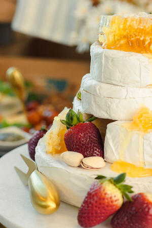 Gender Reveal Cheese Cake